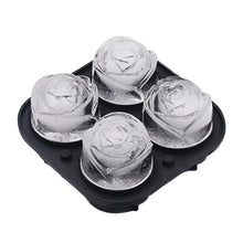 Load image into Gallery viewer, Silicone Rose Ice Cube Mold Summer Wiskey Beer Flower Ice Maker Juice Bar Cocktail Wine Decoration Mold Tray Kitchen Tool
