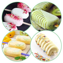 Load image into Gallery viewer, 4Cell/Cavity Silicone Ice Cream Mould DIY Popsicle Mold Ice Cube Tray Puck Popsicle Mold Chocolate Mold Tray
