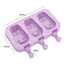 Load image into Gallery viewer, Silicone Ice Cream Mold Popsicle Molds DIY Homemade Cartoon Ice Cream Popsicle Ice Pop Maker Mould
