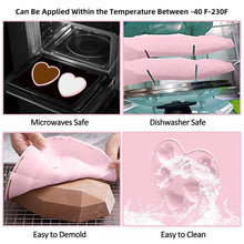 Load image into Gallery viewer, Large Silicone Diamond Heart Numbers Letters Alphabet Cake Mold Set Chocolate Fondant Cake Decoration Baking Tool Mousse Cake Dessert Candy Pastry Baking Accessories
