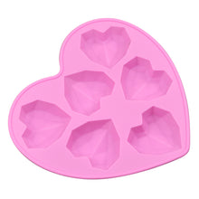 Load image into Gallery viewer, 6Cell Silicone Diamond Heart Cake Mold Chocolate Fondant Cake Decoration Baking Tool Mousse Cake Dessert Candy Pastry Baking Accessories
