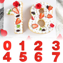 Load image into Gallery viewer, 10 inch Silicone Numbers Cake Mold Birthday Digit Cake Decoration Baking Tool Fondant Cake Baking Mold Bakeware

