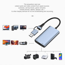 Load image into Gallery viewer, 1080P HD Video Capture Card Loop Out USB HDMI Live Streaming Audio Game Live Recording Box For Xbox One PS4 Nintendo Switch

