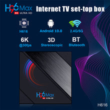 Load image into Gallery viewer, H96 MAX H616 TV Box Android 4G 64GB Smart WIFI 4K Set Top Box Home Theater Media Player
