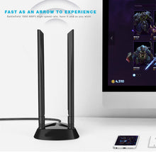 Load image into Gallery viewer, WiFi6 1800M Wireless Adapter Network Card 5G/2.4GHz WiFi OFDMA Technology PCI-E Bluetooth-compatible 5.2 Transmitter
