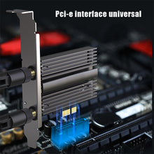 Load image into Gallery viewer, Bluetooth-compatible 5.2 WiFi6 1800M Wireless Adapter 6G/2.4GHz WiFi OFDMA Technology PCI-E Network Card Transmitter
