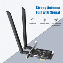 Load image into Gallery viewer, WiFi6 PCI-E Dual-frequency Network Card Bluetooth-compatible 5.2 1800M 5G/2.4GHz WiFi Wireless Adapter For Windows 10/11

