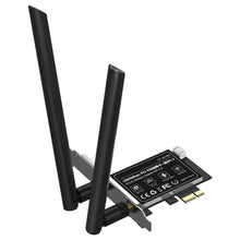 Load image into Gallery viewer, WiFi6 PCI-E Dual-frequency Network Card Bluetooth-compatible 5.2 1800M 5G/2.4GHz WiFi Wireless Adapter For Windows 10/11

