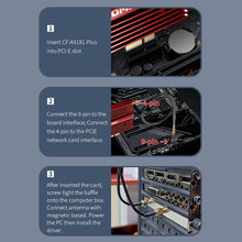 Load image into Gallery viewer, WiFi6E PCI-E Tri-band 6GHz Desktop Computer 3000M High Speed Network Card Bluetooth-compatible 5.2 WiFi Wireless Adapter
