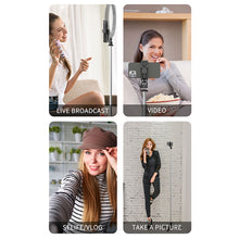 Load image into Gallery viewer, Wireless Selfie Stick Bluetooth-compatible Foldable Tripod With Fill Light Shutter Remote Control For Action Camera Smartphone
