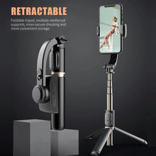 Load image into Gallery viewer, Q08 Bluetooth-compatible Handhold Gimbal Stabilizer Wireless Selfie Stick Expandable Foldable Tripod For Android IOS
