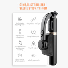 Load image into Gallery viewer, Q08 Bluetooth-compatible Handhold Gimbal Stabilizer Wireless Selfie Stick Expandable Foldable Tripod For Android IOS
