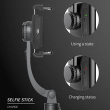 Load image into Gallery viewer, Q08 Bluetooth-compatible Handhold Gimbal Stabilizer Wireless Selfie Stick Expandable Foldable Tripod For Android IOS
