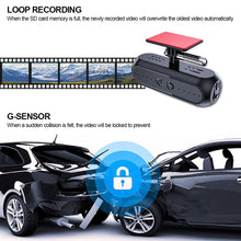 Load image into Gallery viewer, 1080P HD Car Dash Cam 170° Wifi car recorders Night Vision G-sensor Vehicle Camera Video Recorder 24H Parking Monitoring

