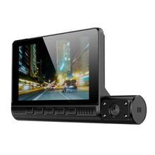 Load image into Gallery viewer, 4 In Car Video Recorder Dash Cam Blcak Box IPS 1080P HD Touch Screen Mirror Recorder DVR 3 Lens Dash Camera Cars Camcorder
