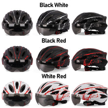 Load image into Gallery viewer, Magnetic Visor Goggles Integrated Bicycle Helmet Ultralight Road Mtb Mountain Bike Ventilated Cycling Helmet Safety Cap
