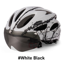Load image into Gallery viewer, Magnetic Visor Goggles Integrated Bicycle Helmet Ultralight Road Mtb Mountain Bike Ventilated Cycling Helmet Safety Cap
