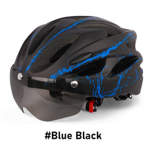 Load image into Gallery viewer, Magnetic Visor Goggles Integrated Bicycle Helmet Ultralight Road Mtb Mountain Bike Ventilated Cycling Helmet Safety Cap
