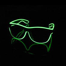 Load image into Gallery viewer, EL Luminous Glasses LED Glowing Neon Party Flashing Glasses for Festival Celebration Party Bar Performing Fluorescent Accessories
