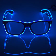 Load image into Gallery viewer, EL Luminous Glasses LED Glowing Neon Party Flashing Glasses for Festival Celebration Party Bar Performing Fluorescent Accessories
