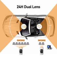 Load image into Gallery viewer, 4" Full HD Dashcam Dual Lens Car DVR Camera Rear View Dual Lens Video Recorder Cycle 1080P Video Mirror Recorder Dash Cam
