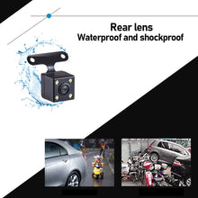 Load image into Gallery viewer, 4" Full HD Dashcam Dual Lens Car DVR Camera Rear View Dual Lens Video Recorder Cycle 1080P Video Mirror Recorder Dash Cam
