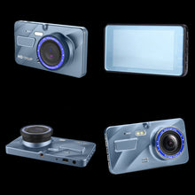 Load image into Gallery viewer, 4" Full HD Dashcam Dual Lens Car DVR Camera Rear View Dual Lens Video Recorder Cycle 1080P Video Mirror Recorder Dash Cam
