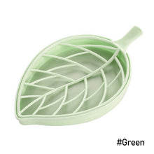 Load image into Gallery viewer, Bathroom Soap Box Soap Holder Double Layer Leaf Shape Dish Storage Non-slip Toilet Kitchen Drain Soap Holder Household Tray
