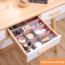 Load image into Gallery viewer, 4Pcs/Set DIY Plastic Grid Drawer Divider Adjustable Sock Underwear Dresser Organizer Stationary Storage
