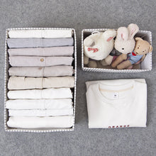 Load image into Gallery viewer, Foldable Drawer Wardrobe Clothes Organizer Storage Box Multi-size Linen Cloth Storage Box Organizing Basket Home Storage
