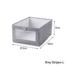 Load image into Gallery viewer, Foldable Drawer Wardrobe Clothes Organizer Storage Box Multi-size Linen Cloth Storage Box Organizing Basket Home Storage
