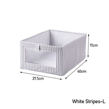 Load image into Gallery viewer, Foldable Drawer Wardrobe Clothes Organizer Storage Box Multi-size Linen Cloth Storage Box Organizing Basket Home Storage
