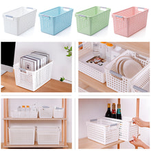 Load image into Gallery viewer, Multipurpose Storage Basket Kitchen Storage Organizer Kitchen Organizer Box Makeup Organizer Cabinet Storage Plastic Container
