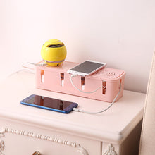 Load image into Gallery viewer, Wire Cable Socket Organizer Table Charger Wire Safety Storage Box Dust-proof Power Strip Wire Case Socket Organizer
