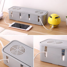 Load image into Gallery viewer, Wire Cable Socket Organizer Table Charger Wire Safety Storage Box Dust-proof Power Strip Wire Case Socket Organizer
