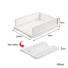 Load image into Gallery viewer, Folding Clothes Organization Wardrobe Organizer Cloth Storage High Capacity Stackable Drawer Basket Cabinet Underwear Box
