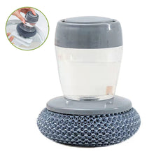 Load image into Gallery viewer, Dish Washing Brush Short Handle Emery Magic Sponge Brush Kitchen Soap Dispensing Palm Brush Kitchen Washing Cleaning Tool
