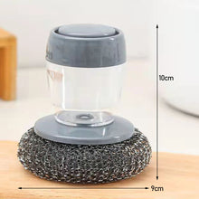 Load image into Gallery viewer, Dish Washing Brush Short Handle Emery Magic Sponge Brush Kitchen Soap Dispensing Palm Brush Kitchen Washing Cleaning Tool
