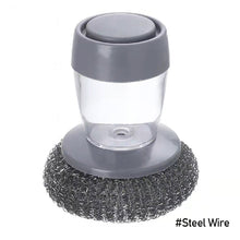 Load image into Gallery viewer, Dish Washing Brush Short Handle Emery Magic Sponge Brush Kitchen Soap Dispensing Palm Brush Kitchen Washing Cleaning Tool
