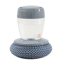 Load image into Gallery viewer, Dish Washing Brush Short Handle Emery Magic Sponge Brush Kitchen Soap Dispensing Palm Brush Kitchen Washing Cleaning Tool
