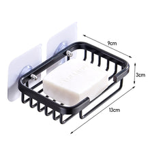 Load image into Gallery viewer, Bathroom Soap Box Soap Holder Toilet Kitchen Dish Storage Space Aluminum Drain Soap Holder Bathroom Storage Sticky Wall
