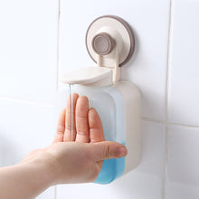 Load image into Gallery viewer, Soap Dispenser Wall-mounted Squeezing with Suction Cup for Bathroom Kitchen Soap Machine Wall Mounted Punch Free Plastic Press Soap Dispenser
