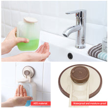 Load image into Gallery viewer, Soap Dispenser Wall-mounted Squeezing with Suction Cup for Bathroom Kitchen Soap Machine Wall Mounted Punch Free Plastic Press Soap Dispenser
