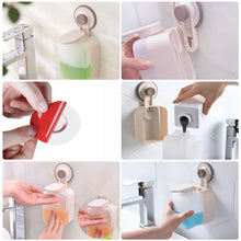 Load image into Gallery viewer, Soap Dispenser Wall-mounted Squeezing with Suction Cup for Bathroom Kitchen Soap Machine Wall Mounted Punch Free Plastic Press Soap Dispenser
