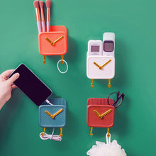 Load image into Gallery viewer, Wall Mounted Phone Holder Self Adhesive Phone Charger Holder Storage Box Wall Hook Organizer Remote Control Holder
