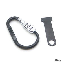 Load image into Gallery viewer, Universal Anti-theft Motorcycle Helmet Lock Multi-Function Combination Code Lock With T-Bar Rubber Black/Silver
