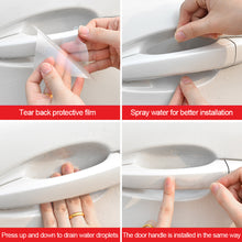 Load image into Gallery viewer, 8Pcs TPU Car Door Bowl Sticker Clear Door Bowl Handle Protection Sticker Paint Surface Film Anti-scratch Car Accessories
