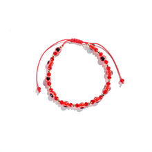 Load image into Gallery viewer, Women Knitted Palm Eye Demon Evil Eye Lucky Bracelet Resin Bracelets Simple Beaded Chain Adjustable Couple Bracelet Accessories
