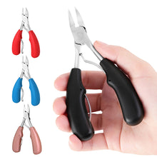 Load image into Gallery viewer, 1PC Stainless Steel Nail Cuticle Scissors Dead Skin Remover Cuticle Nipper Dead Trimming Nail Clipper Manicure Care Tools PP Handle
