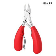 Load image into Gallery viewer, 1PC Stainless Steel Nail Cuticle Scissors Dead Skin Remover Cuticle Nipper Dead Trimming Nail Clipper Manicure Care Tools PP Handle
